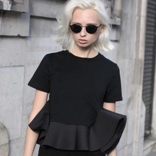 ザラ(ZARA)のリリ様専用 ペプラムTシャツ バースデーバッシュ basement 新品 (Tシャツ(半袖/袖なし))