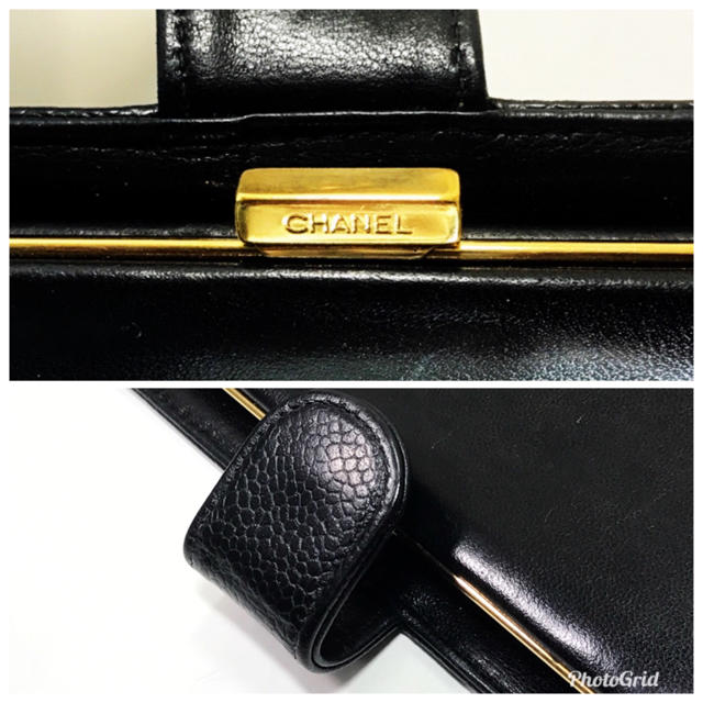 CHANEL(シャネル)の即日発送 様  専用 ♡CHANEL キャビアスキン ガマ口長財布 レディースのファッション小物(財布)の商品写真