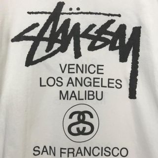 ステューシー(STUSSY)のレア！【美品】STUSSY ステューシー ワールドツアーT    多数出品中！(Tシャツ/カットソー(半袖/袖なし))