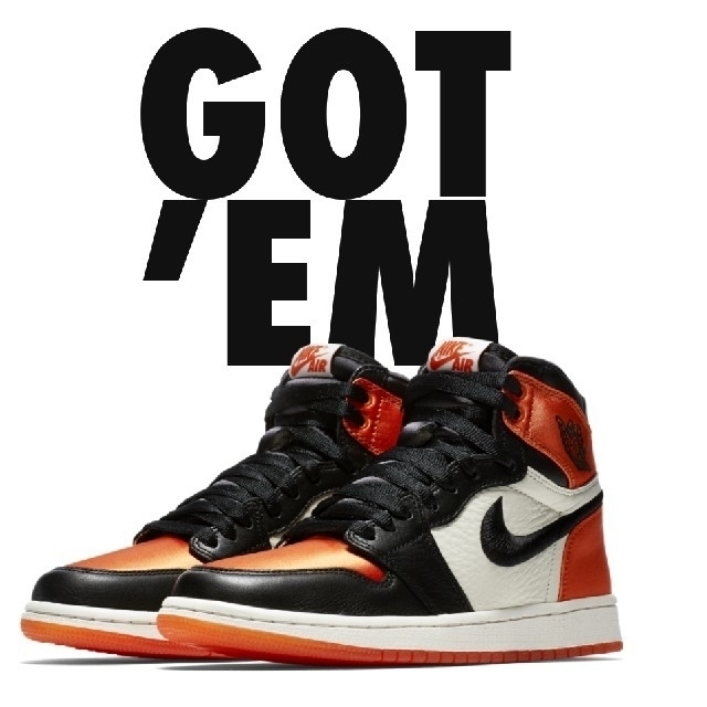 NIKE(ナイキ)のNIKE JORDAN1 SATIN SHATTERED BACKBOARD25 レディースの靴/シューズ(スニーカー)の商品写真