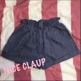 ナイスクラップ(NICE CLAUP)の☆新品☆NICE CLAUP ストライプショートパンツ(ショートパンツ)