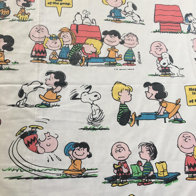 SNOOPY - スヌーピー フラット ビンテージ 生地368の通販 by