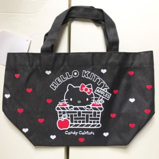 サンリオ(サンリオ)の【300円均一】Hello Kitty ミニトートバッグ (ブラック)(トートバッグ)