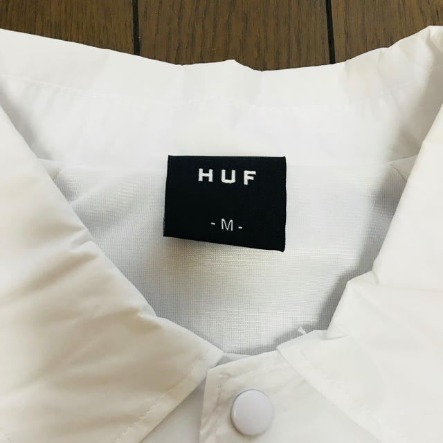 HUF - HUF コーチジャケット白の通販 by つっつー's shop｜ハフならラクマ