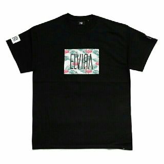 エルヴィア(ELVIA)のエルビラ2018SS  FLAMINGO BOX T-SHIRT -BLACK-(Tシャツ/カットソー(半袖/袖なし))