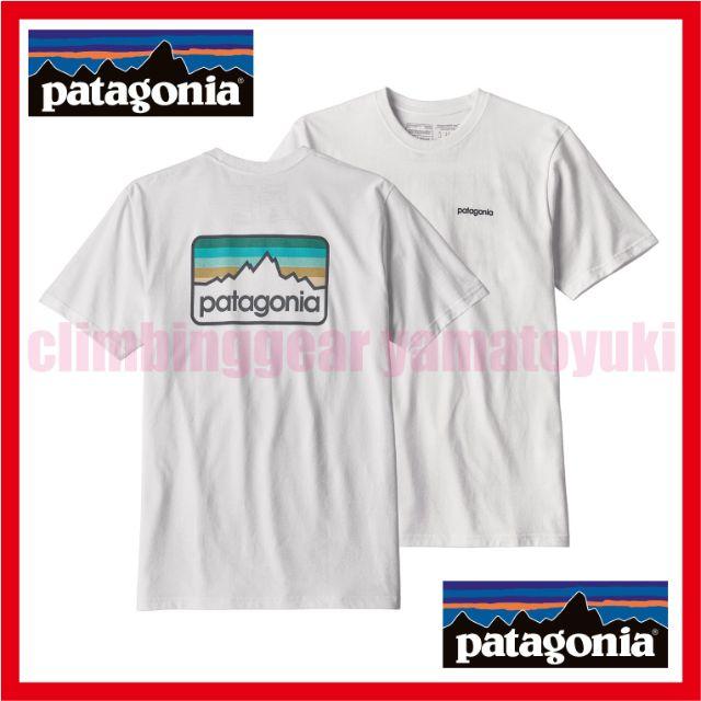 patagonia(パタゴニア)のパタゴニア patagonia S/S ロゴTシャツ サイズ：S　WHITE メンズのトップス(Tシャツ/カットソー(半袖/袖なし))の商品写真