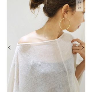 ドゥーズィエムクラス(DEUXIEME CLASSE)の週末セール♡17ss ドゥーズィエムクラス Linen Cape ホワイト(ニット/セーター)