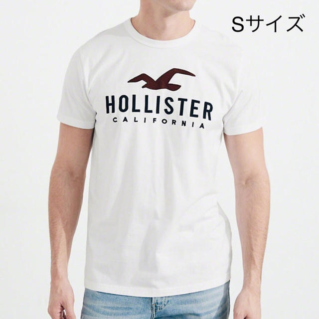 Hollister(ホリスター)の★Hollister 【S】大人気のクラシックロゴワッペンアップリケ刺繍半袖T メンズのトップス(Tシャツ/カットソー(半袖/袖なし))の商品写真