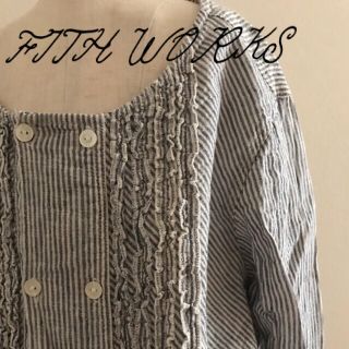 フィス(FITH)のFITH WORKS ＊リネンストライプ チュニック 130〜150(ワンピース)