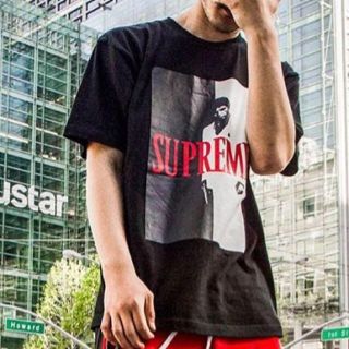 シュプリーム(Supreme)の supreme スカーフェイス Ｍ ブラック (Tシャツ/カットソー(半袖/袖なし))