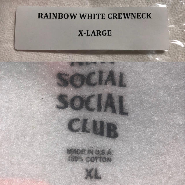 Supreme(シュプリーム)のANTI SOCIAL SOCIAL CLUB RAINBOW CREWNECK メンズのトップス(スウェット)の商品写真