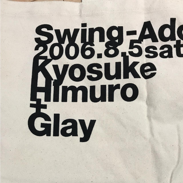 【1669様専用】GLAY Swing Addiction トートバッグ エンタメ/ホビーのタレントグッズ(ミュージシャン)の商品写真