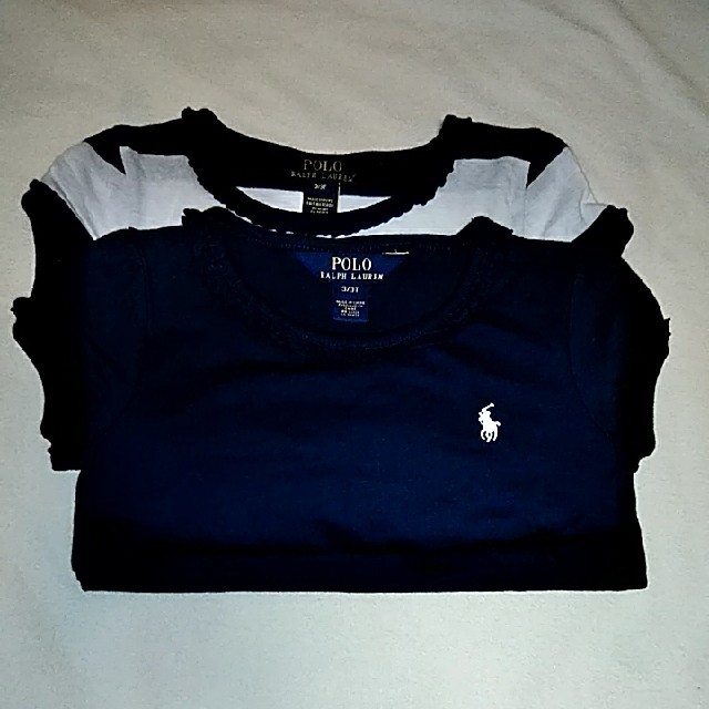 POLO RALPH LAUREN(ポロラルフローレン)のポロラルフローレンTシャツ２枚 キッズ/ベビー/マタニティのキッズ服女の子用(90cm~)(Tシャツ/カットソー)の商品写真