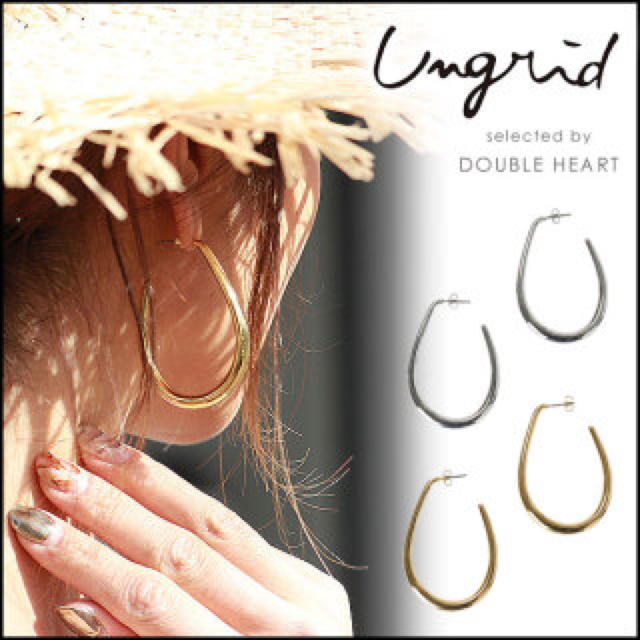 ungrid メタルフープピアス 未使用品