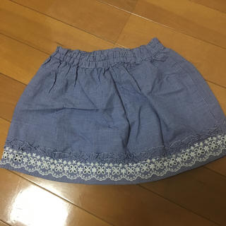 ファミリア(familiar)の値下げ！超美品)ファミリア 刺繍スカート サイズ90cm(スカート)