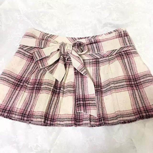 LIZ LISA(リズリサ)の☆送料無料☆美品 LIZ LISAリズリサ タータンチェック スカート リボン♪ レディースのスカート(ミニスカート)の商品写真