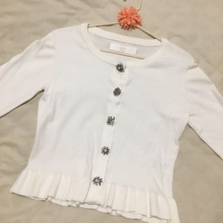 トッコ(tocco)のtocco closet ビジュー カーディガン(カーディガン)