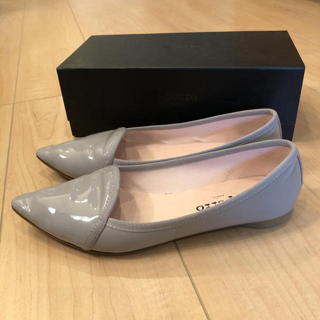 repetto(レペット)のひまちこ様専用 レペット ライトグレー パンプス  38 1/2 レディースの靴/シューズ(バレエシューズ)の商品写真