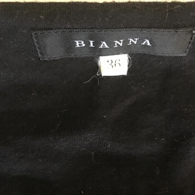 BIANNA(ビアンナ)のBIANNA  ワンピース  ブラック  サイズ36 レディースのワンピース(ひざ丈ワンピース)の商品写真