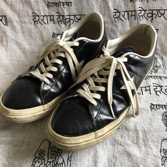 CONVERSE - アボボ様 コンバース ワンスター レザー ブラック サイズ9
