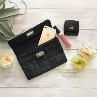 シャネル(CHANEL)のこー様専用 CHANEL クラッチ デニム ネイビー 2.55 マトラッセ(クラッチバッグ)