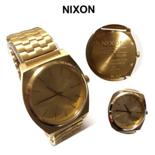 ニクソン(NIXON)のニクソン！時計！タイムテラー！ゴールド(腕時計)