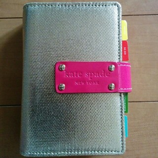 ケイトスペードニューヨーク(kate spade new york)のKate spade ケイトスペード 手帳 ピンク シャンパンゴールド  (財布)