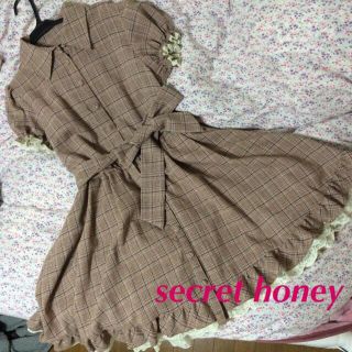 シークレットハニー(Secret Honey)のチェックワンピ(ミニワンピース)