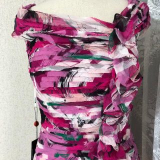 タダシショウジ(TADASHI SHOJI)の新品 タダシコレクション Tadashi Shoji ワンピース ドレス　ピンク(ひざ丈ワンピース)