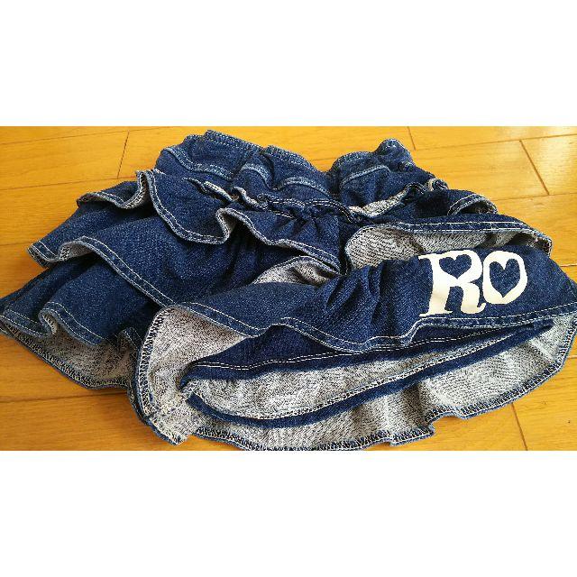 RONI(ロニィ)のRONI♥️デニムキュロットスカートM キッズ/ベビー/マタニティのキッズ服女の子用(90cm~)(スカート)の商品写真