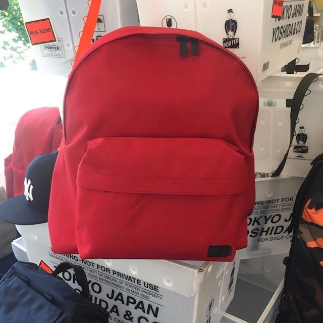 に値下げ! 新品 広島 MIN-NANO × PORTER バックパックcp red 赤
