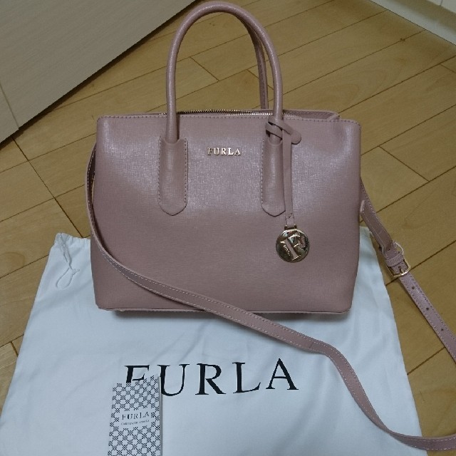 【証明書あり】FURLA 2wayハンドバッグ tessa ムーンストーン