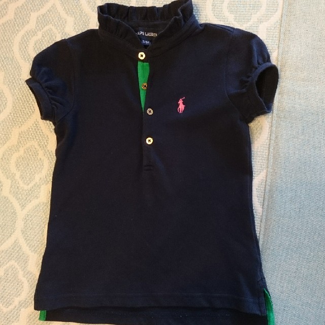 Ralph Lauren(ラルフローレン)のラルフローレン ポロシャツ キッズ 100cm 3T ネイビー キッズ/ベビー/マタニティのキッズ服女の子用(90cm~)(Tシャツ/カットソー)の商品写真