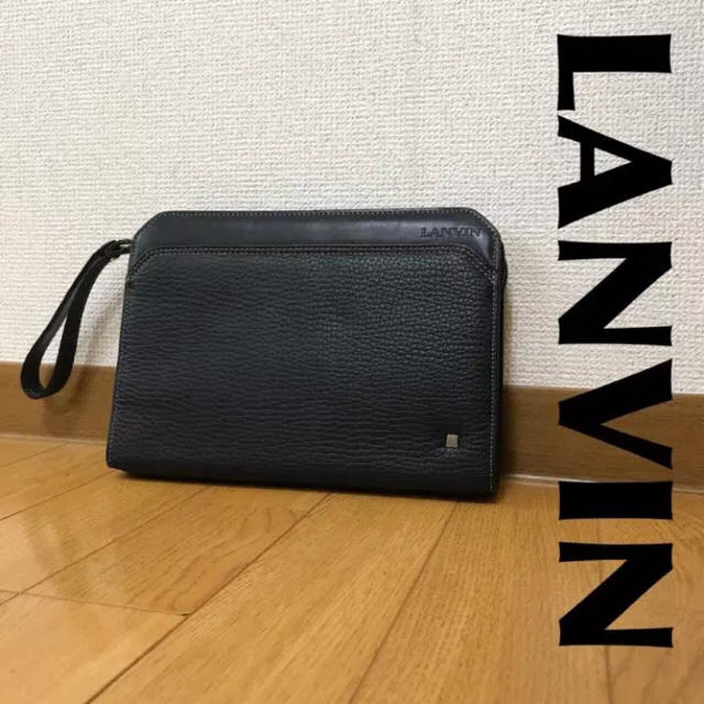 LANVIN(ランバン)の古着屋購入 LANVIN ランバン レザー セカンドバッグ 0522 メンズのバッグ(セカンドバッグ/クラッチバッグ)の商品写真