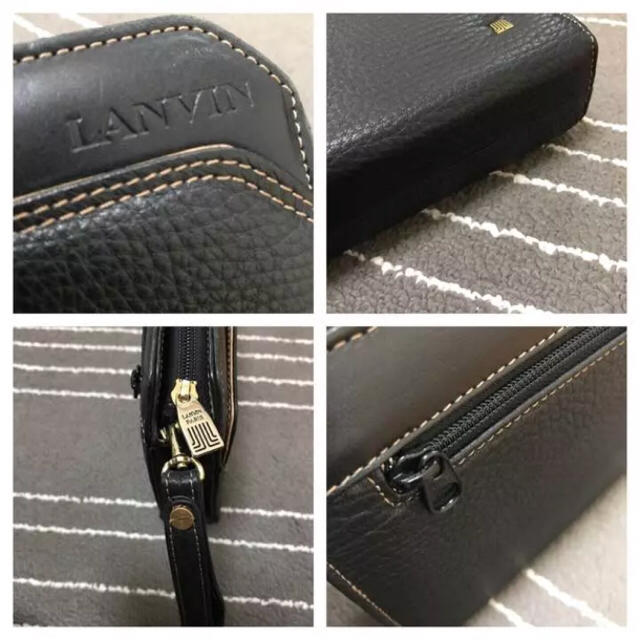 LANVIN(ランバン)の古着屋購入 LANVIN ランバン レザー セカンドバッグ 0522 メンズのバッグ(セカンドバッグ/クラッチバッグ)の商品写真