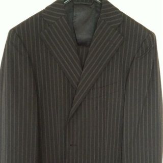 スーツカンパニー(THE SUIT COMPANY)のスーツ　メンズ　スーツカンパニー　黒ピンストライプ(セットアップ)