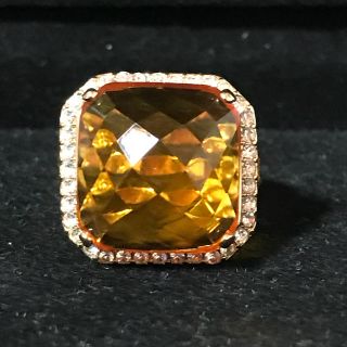 新品✨ファッションジュエリー✨シトリンジェムストーン💍14Ktイエローリング(リング(指輪))