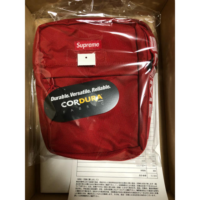 正規 supreme shoulder bag red ショルダーバッグ 赤