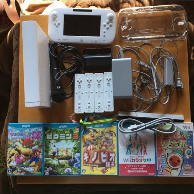 Wii U(ウィーユー)のsinnzi様専用 延長保証 2018年7月まで WiiU豪華セット エンタメ/ホビーのゲームソフト/ゲーム機本体(家庭用ゲーム機本体)の商品写真