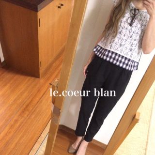 ルクールブラン(le.coeur blanc)のle.coeur blan✨レース重ねカットソー(カットソー(半袖/袖なし))