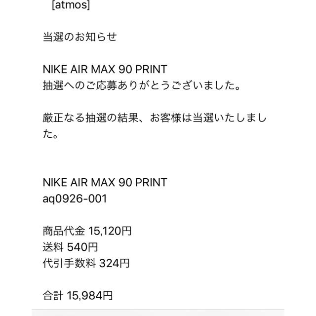 NIKE(ナイキ)の Nike Atmos air max 90 we love nike 25.5 メンズの靴/シューズ(スニーカー)の商品写真