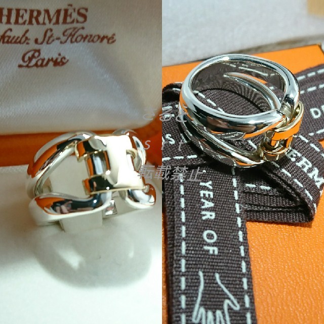Hermes(エルメス)の極美品 HERMES エルメスリング ヒストリー コンビ リング 750×925 レディースのアクセサリー(リング(指輪))の商品写真