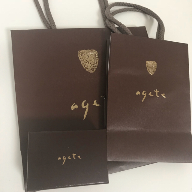 agete(アガット)のagete ショッパーバッグ 空箱 レディースのバッグ(ショップ袋)の商品写真