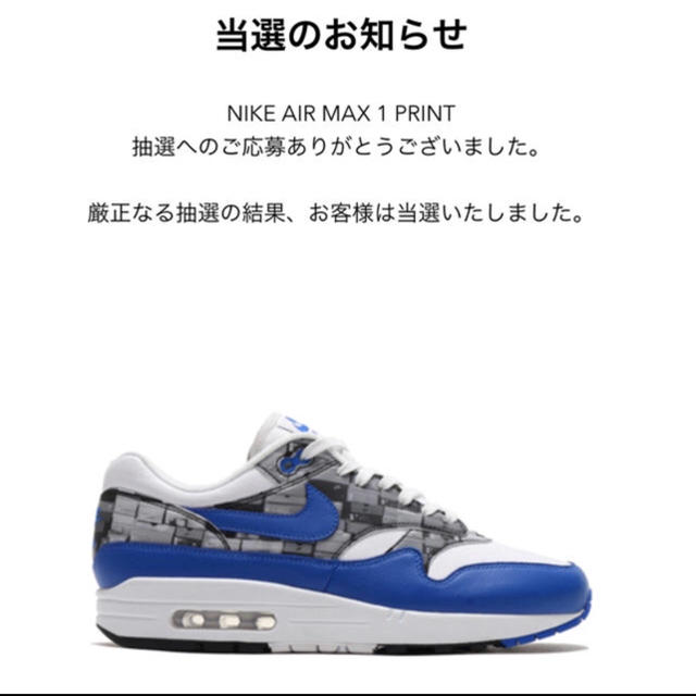 NIKE(ナイキ)の定価以下 NIKE AIR MAX 1 PRINT メンズの靴/シューズ(スニーカー)の商品写真