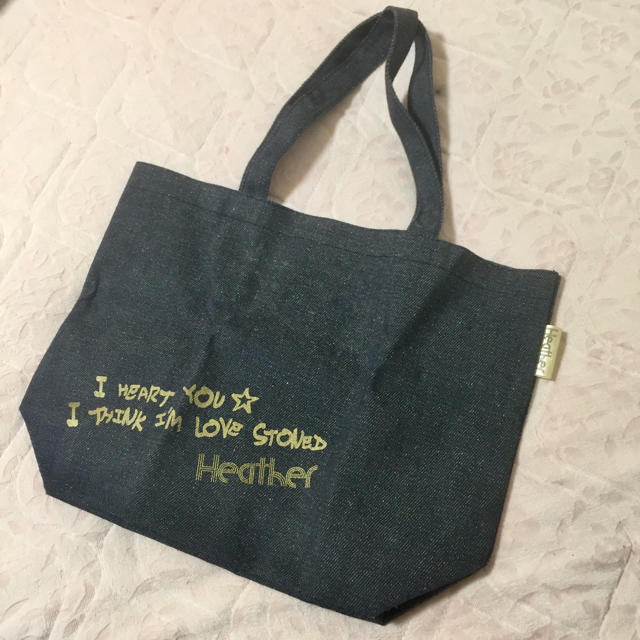 heather(ヘザー)のデニムトートバッグ【未使用品】 レディースのバッグ(トートバッグ)の商品写真