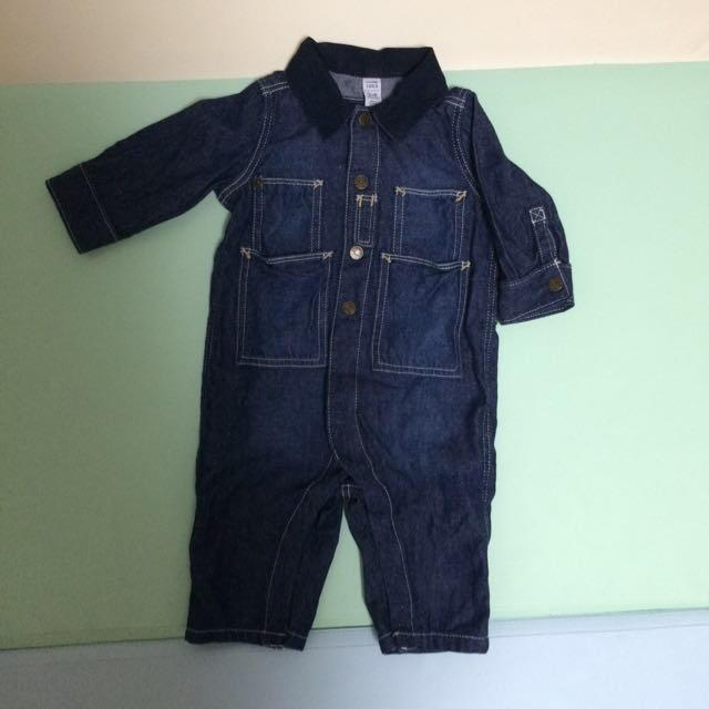 babyGAP(ベビーギャップ)のデニムつなぎ キッズ/ベビー/マタニティのキッズ服男の子用(90cm~)(その他)の商品写真