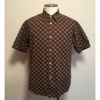 シュプリーム(Supreme)の希少★90'sオールドステューシーstussyモノグラム半袖ヴィンテージＳサイズ(シャツ)