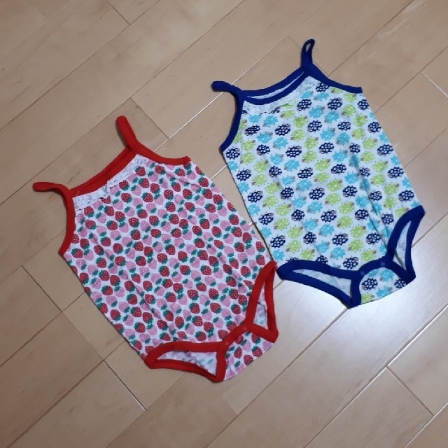 しまむら(シマムラ)のえりまま様専用　キャミソールロンパス2点set キッズ/ベビー/マタニティのキッズ服女の子用(90cm~)(下着)の商品写真