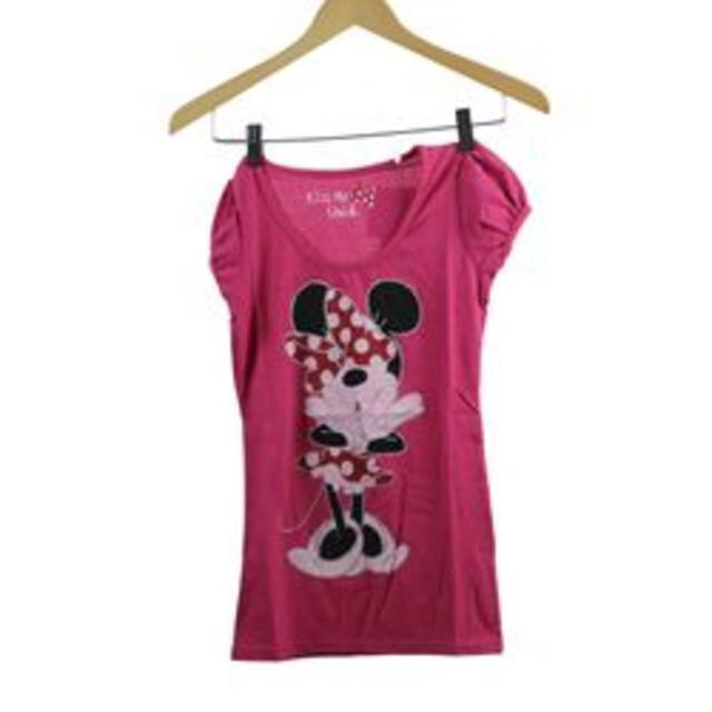 【新品・未使用】パフ袖 ミニーマウスＴシャツ Sサイズ レディースのトップス(Tシャツ(半袖/袖なし))の商品写真