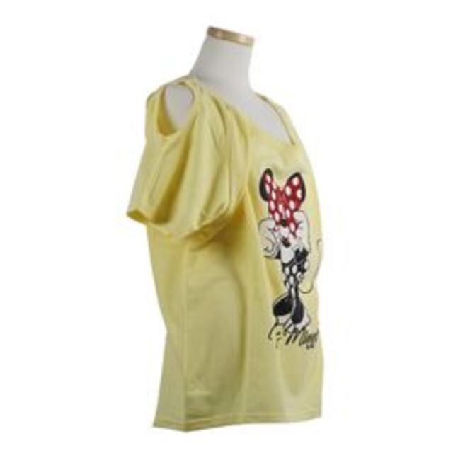 【新品・未使用】肩開きＴシャツ ミニーマウス レディースのトップス(Tシャツ(半袖/袖なし))の商品写真
